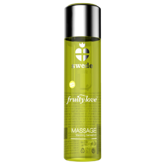 SWEDE - FRUITY LOVE WARMING EFFECT MASSAGE OIL VANILLA AND GOLD PEAR 120 ML - My naughty haven #