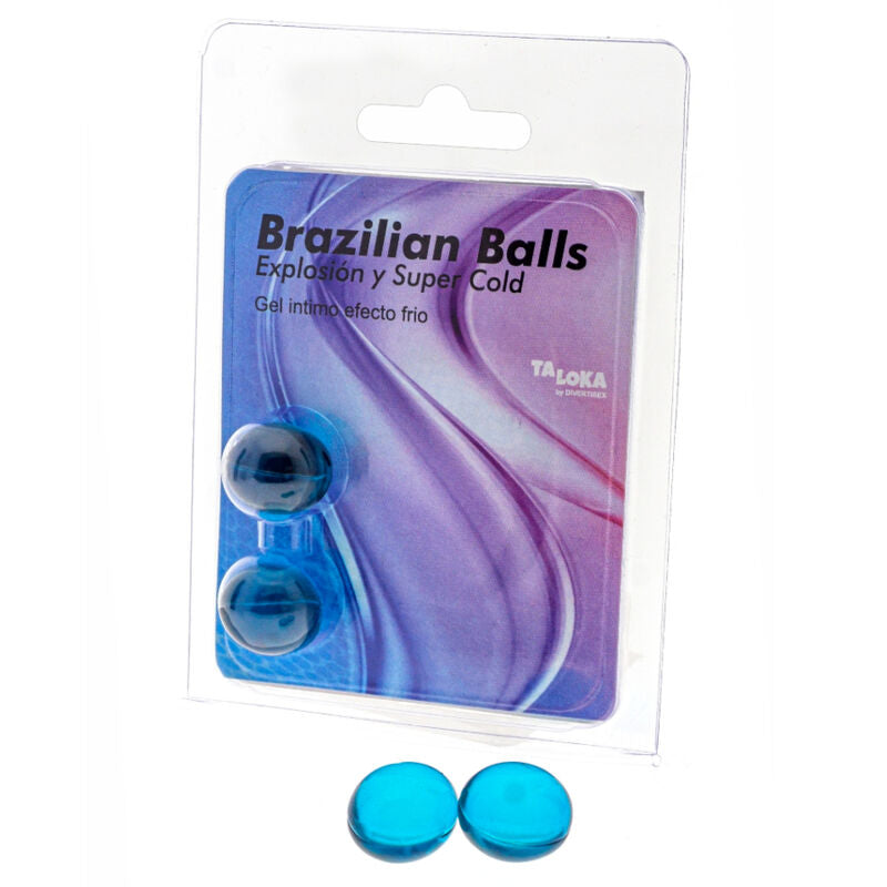 TALOKA - 2 BRAZILIAN BALLS COLD EFFECT EXCITING GEL - My naughty haven #