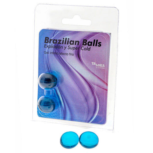 TALOKA - 2 BRAZILIAN BALLS COLD EFFECT EXCITING GEL - My naughty haven #