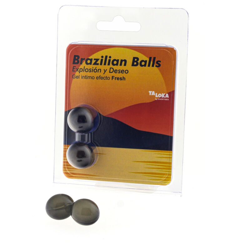 TALOKA - 2 BRAZILIAN BALLS FRESH EFFECT EXCITING GEL - My naughty haven #