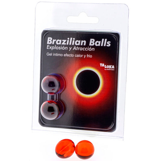 TALOKA - 2 BRAZILIAN BALLS HOT & COLD EFFECT EXCITING GEL - My naughty haven #
