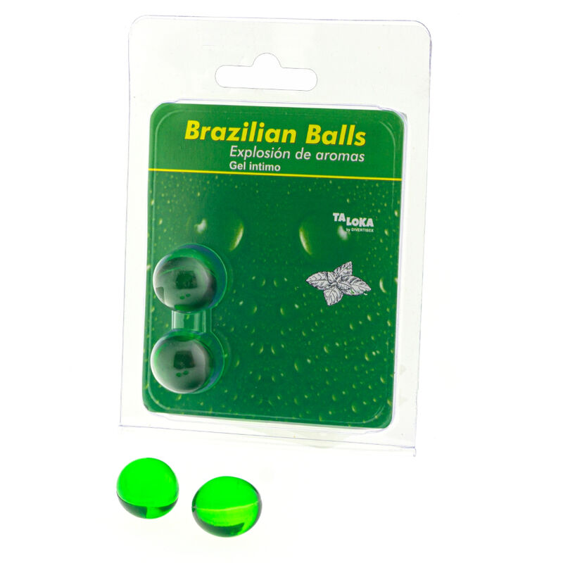 TALOKA - 2 BRAZILIAN BALLS MINT INTIMATE GEL - My naughty haven #