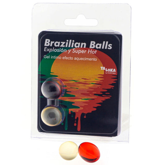 TALOKA - 2 BRAZILIAN BALLS SUPER HOT EFFECT EXCITING GEL - My naughty haven #