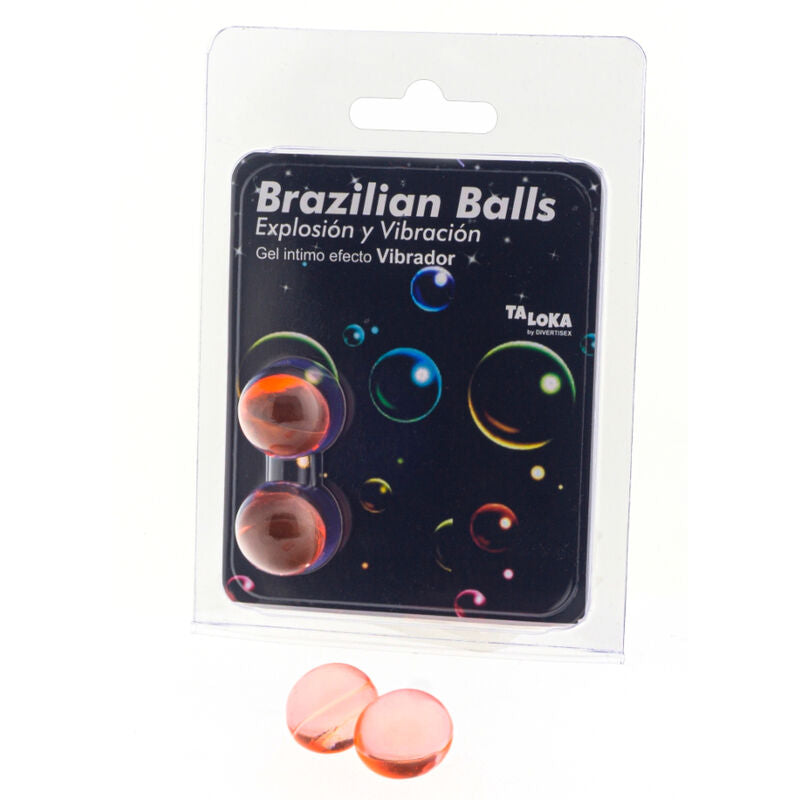 TALOKA - 2 BRAZILIAN BALLS VIBRATING EFFECT EXCITING GEL - My naughty haven #
