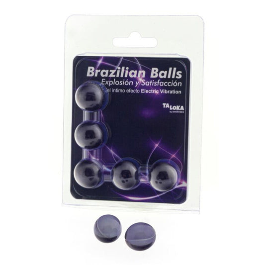 TALOKA - 5 BRAZILIAN BALLS ELECTRIC VIBRATING EFFECT EXCITING GEL - My naughty haven #