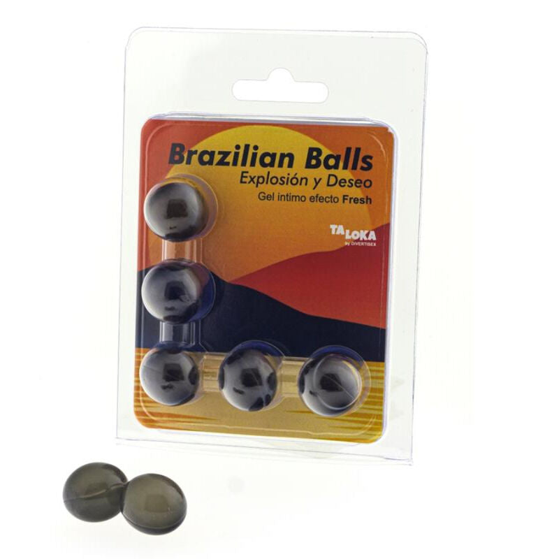 TALOKA - 5 BRAZILIAN BALLS FRESH EFFECT EXCITING GEL - My naughty haven #