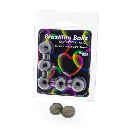 TALOKA - 5 BRAZILIAN BALLS MORE FLAVOUR EFFECT EXCITING GEL - My naughty haven #