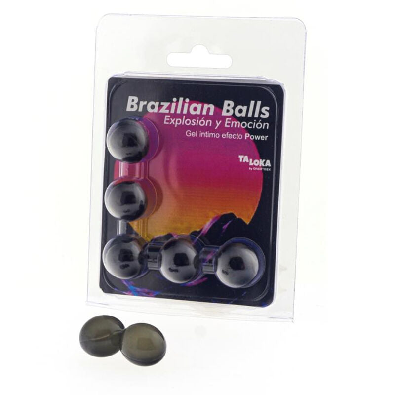TALOKA - 5 BRAZILIAN BALLS POWER EFFECT EXCITING GEL - My naughty haven #
