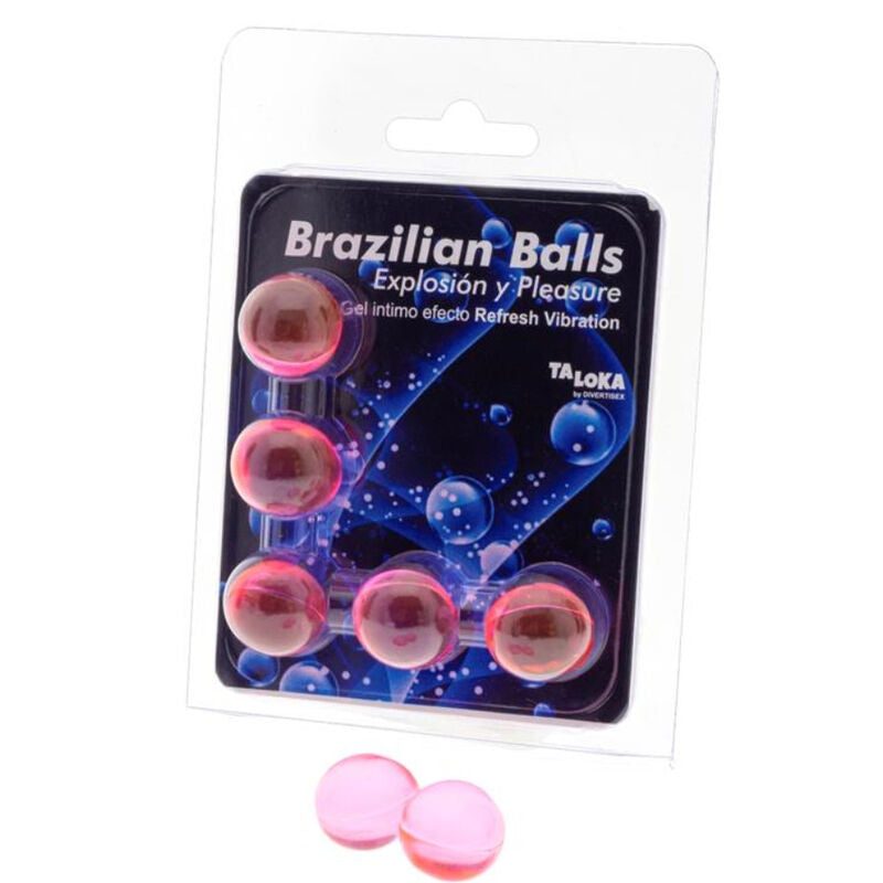 TALOKA - 5 BRAZILIAN BALLS REFRESH VIBRATING EFFECT EXCITING GEL - My naughty haven #