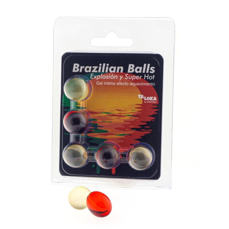 TALOKA - 5 BRAZILIAN BALLS SUPER HOT EFFECT EXCITING GEL - My naughty haven #