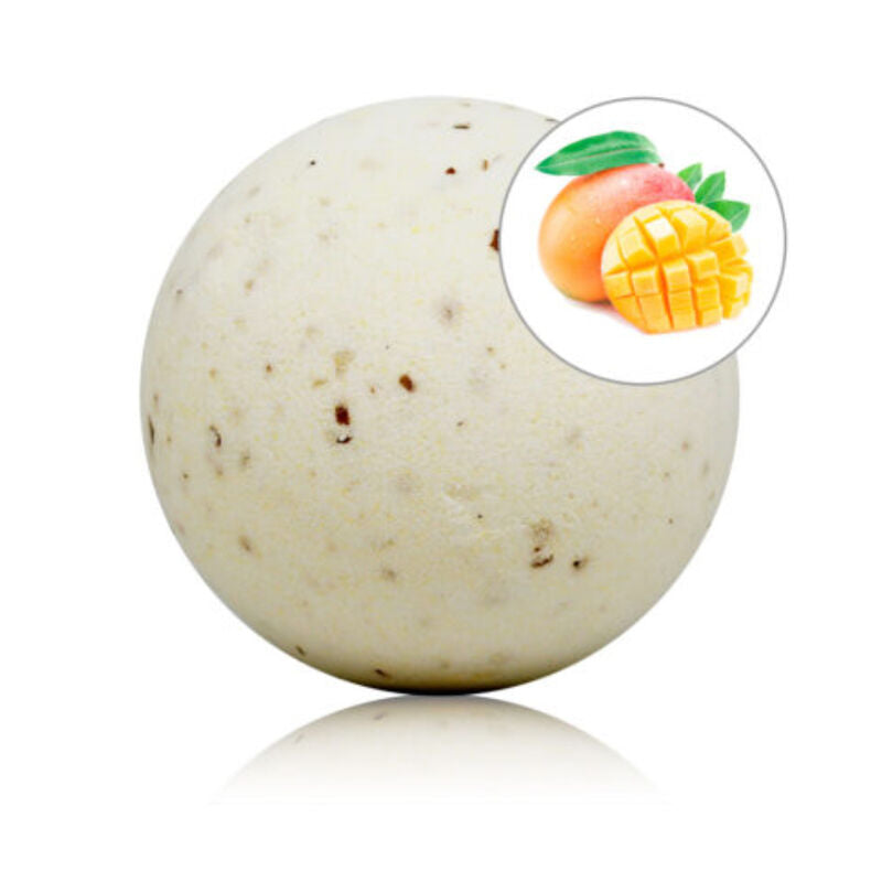 TALOKA - MANGO SCENTED BATH BOMB WITH ROSE PETALS - My naughty haven #