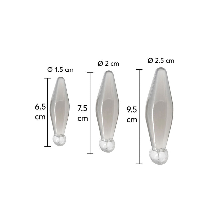 TOYJOY - ANAL PLAY 3-PIECE TRANSPARENT FINGER RIMMER - My naughty haven #