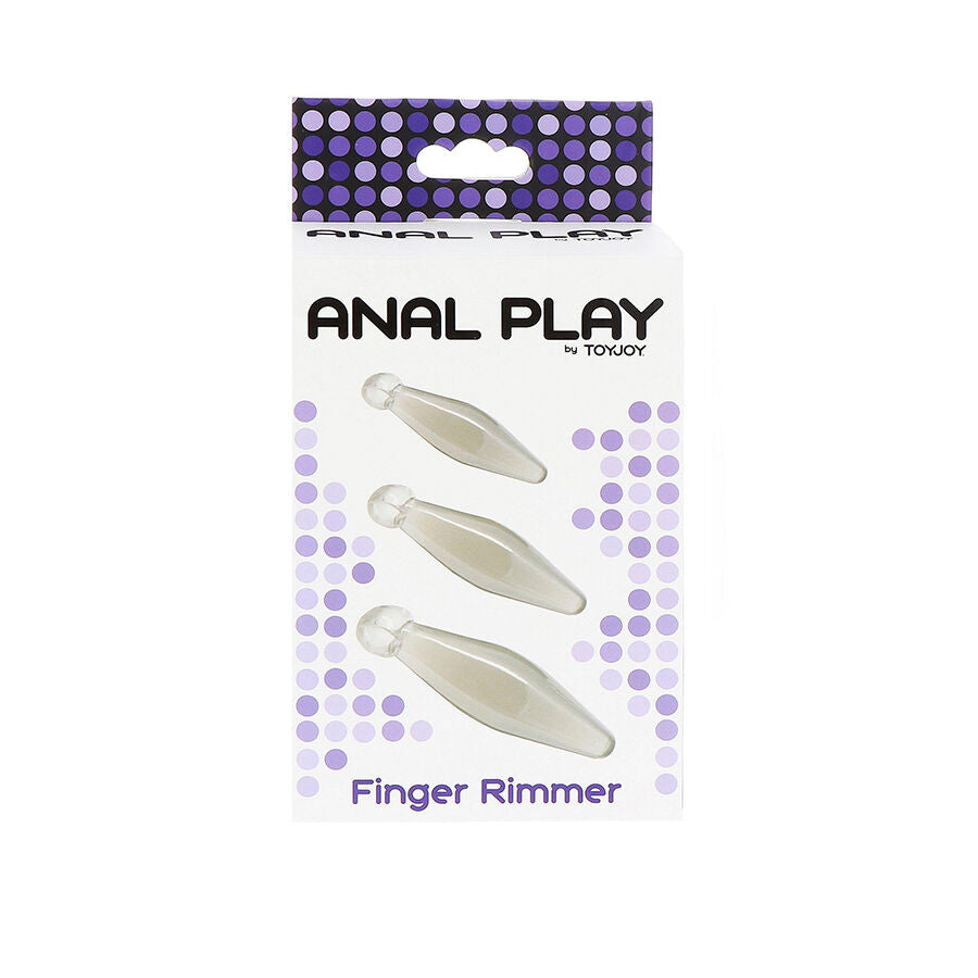 TOYJOY - ANAL PLAY 3-PIECE TRANSPARENT FINGER RIMMER - My naughty haven #