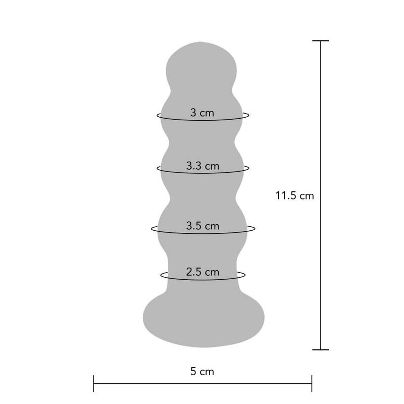 TOYJOY - BUTTOCKS THE RADIANT GLASS BUTTPLUG - My naughty haven #
