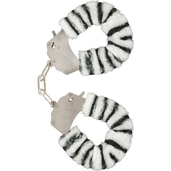 TOYJOY - FURRY FUN CUFFS BONDAGE ZEBRA - My naughty haven #