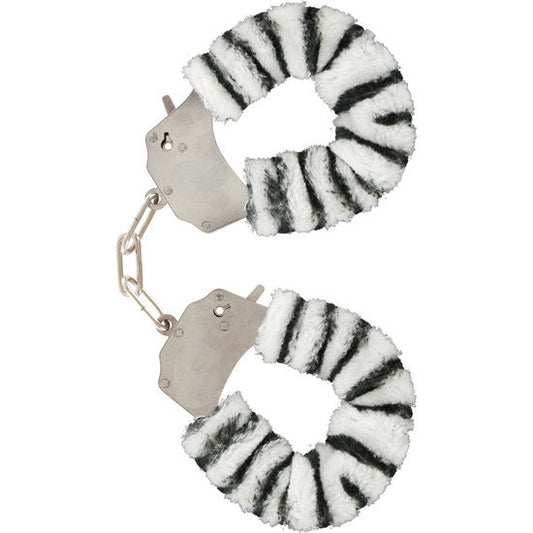 TOYJOY - FURRY FUN CUFFS BONDAGE ZEBRA - My naughty haven #