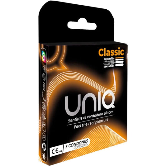 UNIQ - CLASSIC LATEX FREE CONDOMS 3 UNITS - My naughty haven #