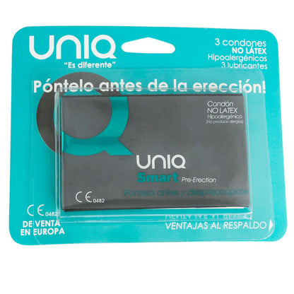 UNIQ - SMART LATEX FREE PRE-ERECTION CONDOMS 3 UNITS - My naughty haven #
