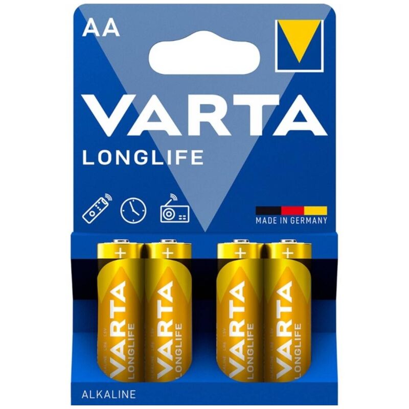 VARTA - LONGLIFE АЛКАЛНИ БАТЕРИИ AA LR6 БЛИСТЕР*4