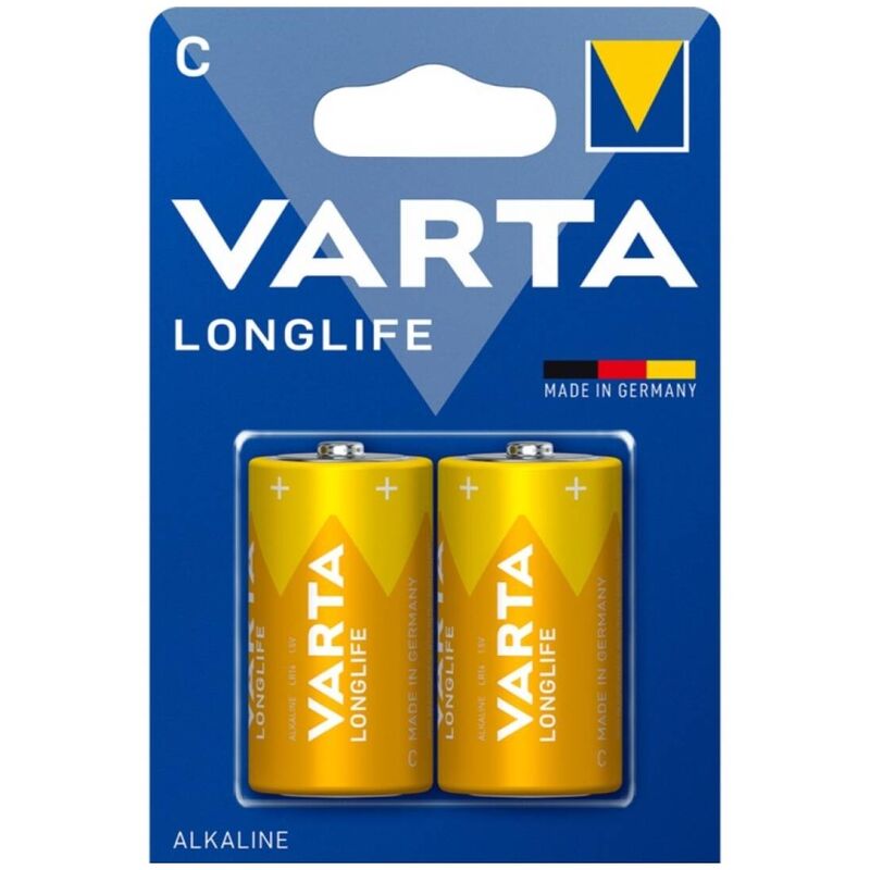 VARTA - LONGLIFE АЛКАЛНИ БАТЕРИИ C LR14 БЛИСТЕР*2
