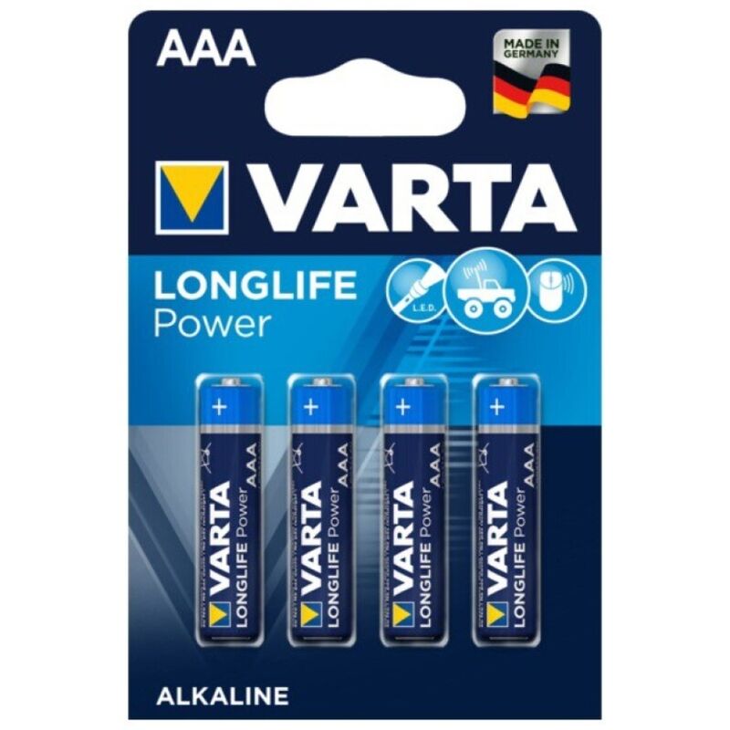 VARTA - LONGLIFE POWER ALKALINE BATTERY AAA LR03 4 UNIT - My naughty haven #