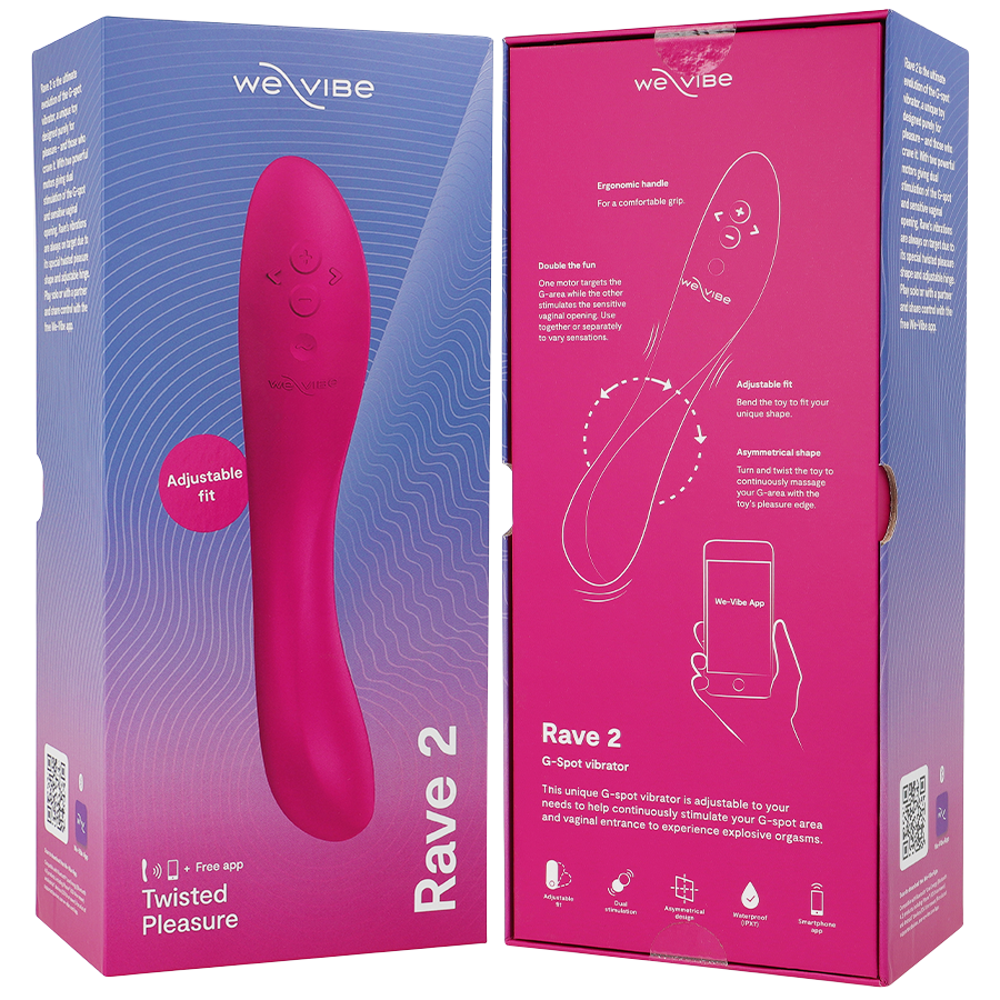 WE-VIBE - RAVE 2 G-SPOT VIBRATOR PINK - My naughty haven #