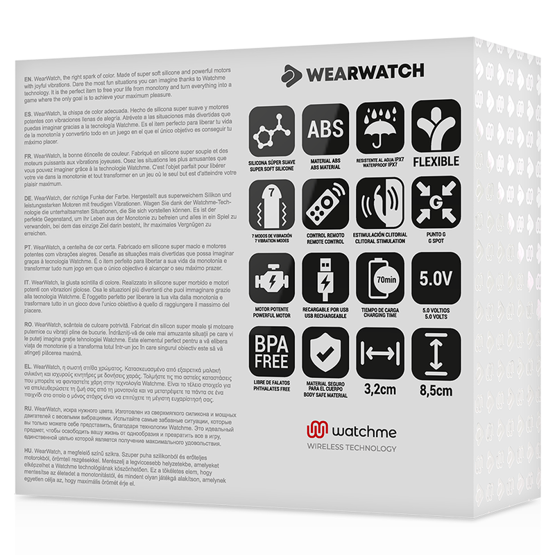 WEARWATCH - WATCHME DUAL TECHNOLOGY VIBRATOR FUCHSIA / SNOW - My naughty haven #