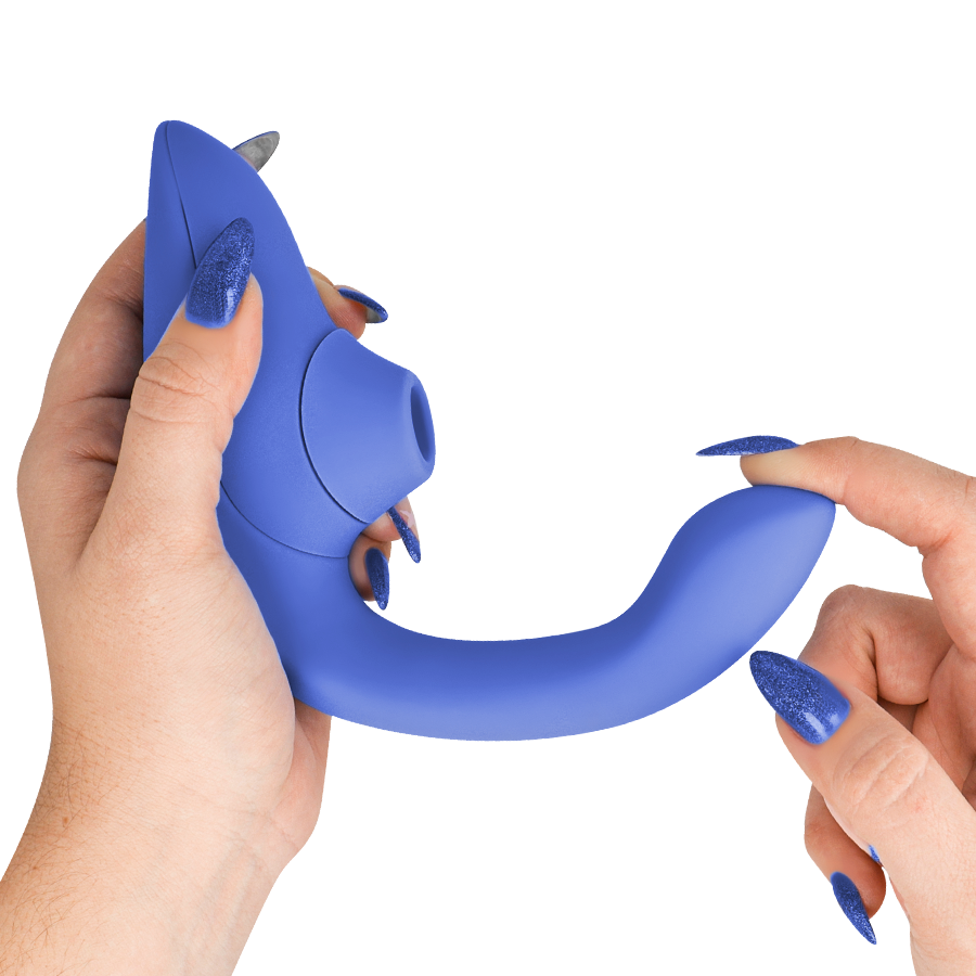 WOMANIZER - BLEND RABBIT VIBRATOR STIMULATOR VIBRANT BLUE - My naughty haven #