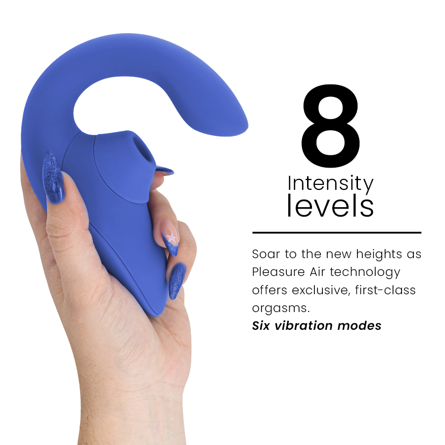 WOMANIZER - BLEND RABBIT VIBRATOR STIMULATOR VIBRANT BLUE - My naughty haven #