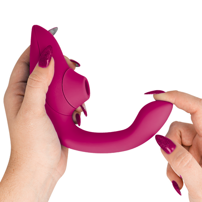 WOMANIZER - BLEND RABBIT VIBRATOR STIMULATOR VIBRANT PINK - My naughty haven #
