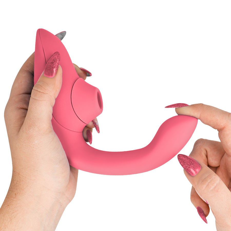 WOMANIZER - BLEND RABBIT VIBRATOR STIMULATOR VIBRANT ROSE - My naughty haven #