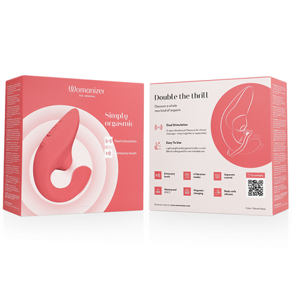 WOMANIZER - BLEND RABBIT VIBRATOR STIMULATOR VIBRANT ROSE - My naughty haven #