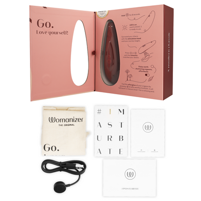 WOMANIZER - CLASSIC 2 CLITORAL STIMULATOR BORDEAUX - My naughty haven #