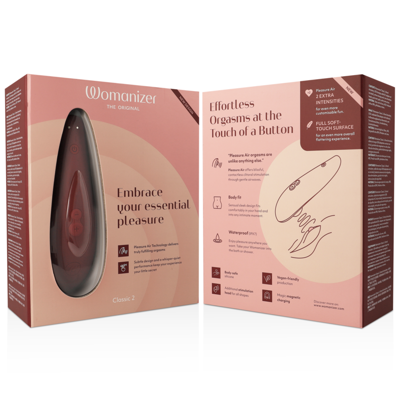 WOMANIZER - CLASSIC 2 CLITORAL STIMULATOR BORDEAUX - My naughty haven #