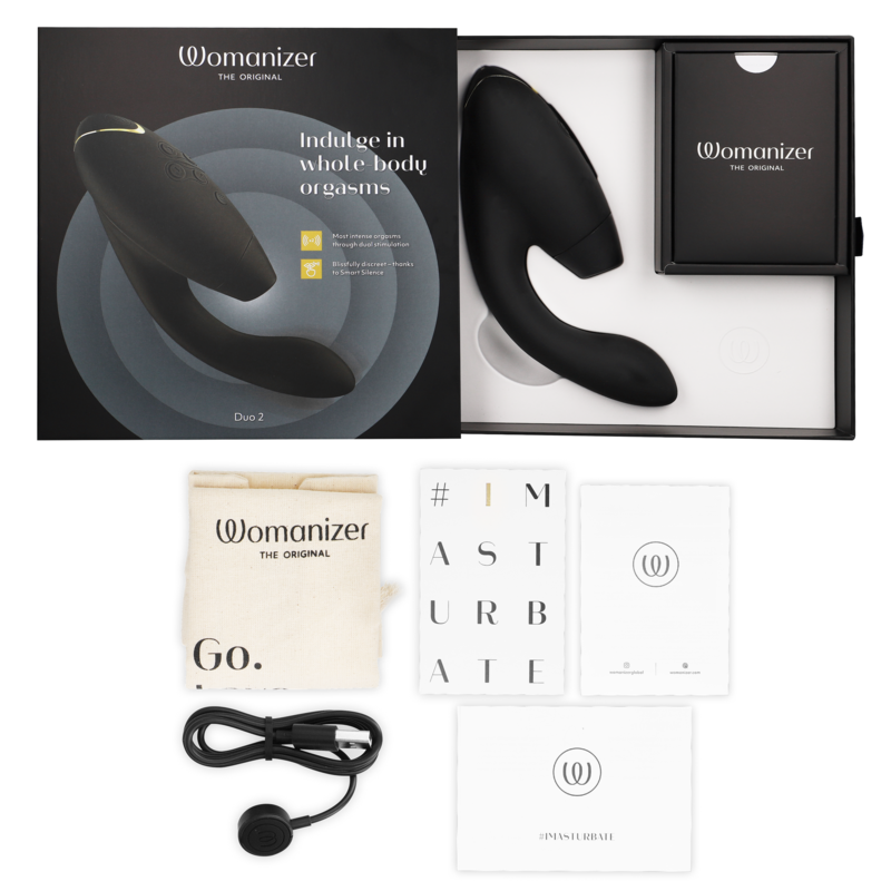 WOMANIZER - DUO 2 STIMULATOR BLACK - My naughty haven #