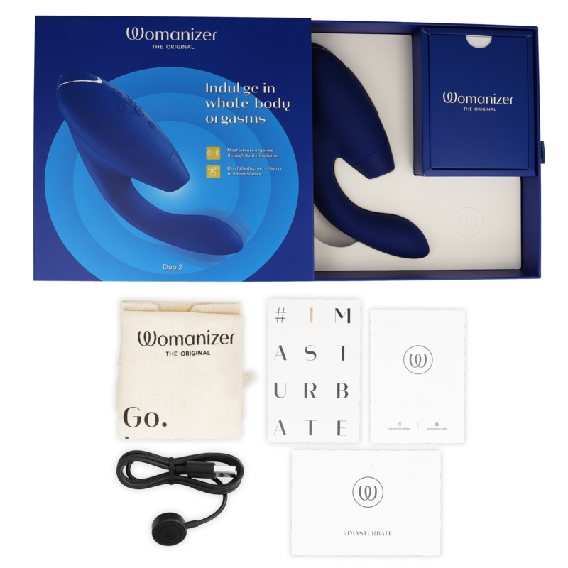 WOMANIZER - DUO 2 STIMULATOR BLUE - My naughty haven #