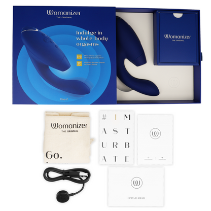 WOMANIZER - DUO 2 STIMULATOR BLUE - My naughty haven #