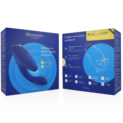 WOMANIZER - DUO 2 STIMULATOR BLUE - My naughty haven #