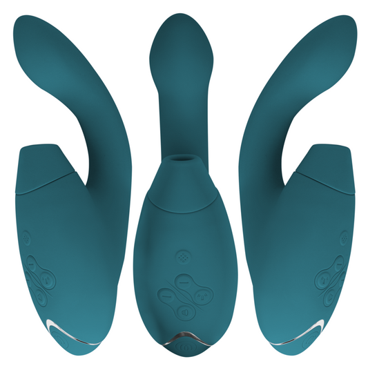 WOMANIZER - DUO 2 STIMULATOR BLUE PETROL - My naughty haven #