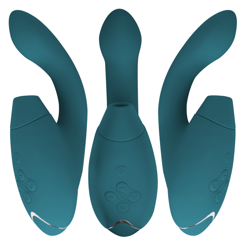 WOMANIZER - DUO 2 STIMULATOR BLUE PETROL - My naughty haven #