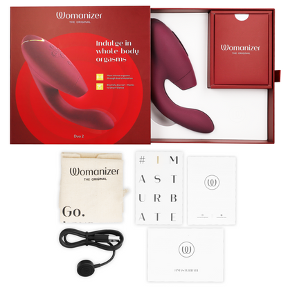 WOMANIZER - DUO 2 STIMULATOR BORDEAUX - My naughty haven #