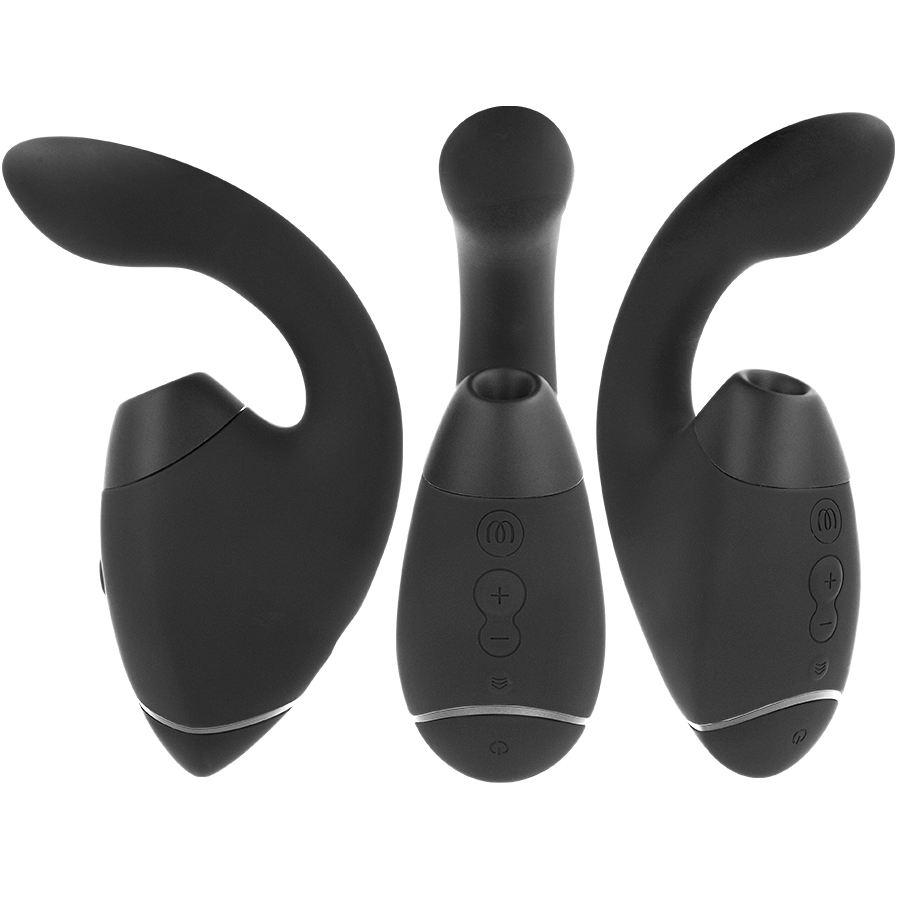 WOMANIZER - DUO NEXT DUAL CLITORAL & G-SPOT STIMULATOR BLACK - My naughty haven #