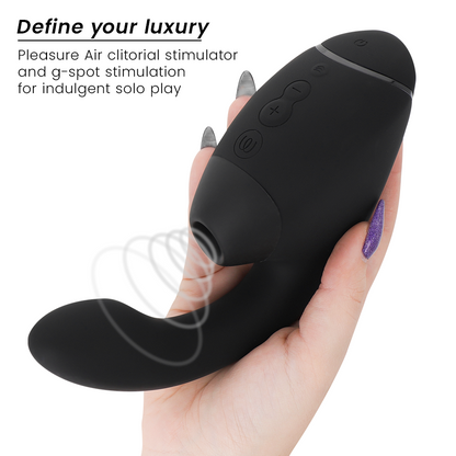 WOMANIZER - DUO NEXT DUAL CLITORAL & G-SPOT STIMULATOR BLACK - My naughty haven #