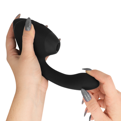 WOMANIZER - DUO NEXT DUAL CLITORAL & G-SPOT STIMULATOR BLACK - My naughty haven #