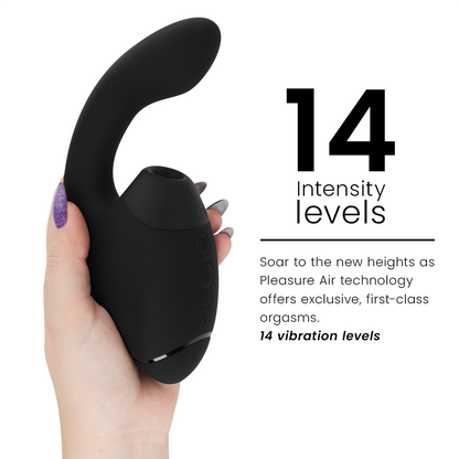 WOMANIZER - DUO NEXT DUAL CLITORAL & G-SPOT STIMULATOR BLACK - My naughty haven #