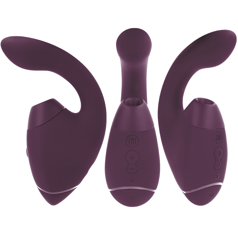 WOMANIZER - DUO NEXT DUAL CLITORAL & G-SPOT STIMULATOR DARK PURPLE - My naughty haven #