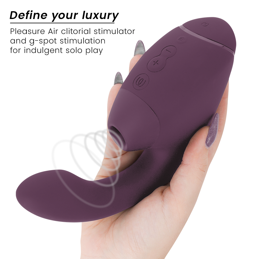 WOMANIZER - DUO NEXT DUAL CLITORAL & G-SPOT STIMULATOR DARK PURPLE - My naughty haven #