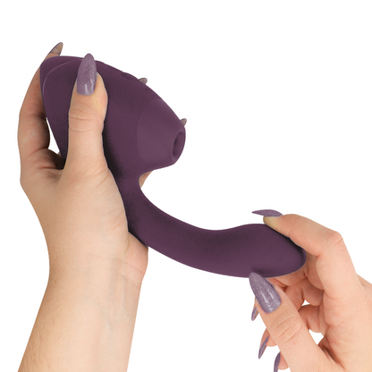 WOMANIZER - DUO NEXT DUAL CLITORAL & G-SPOT STIMULATOR DARK PURPLE - My naughty haven #