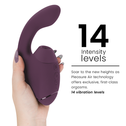 WOMANIZER - DUO NEXT DUAL CLITORAL & G-SPOT STIMULATOR DARK PURPLE - My naughty haven #