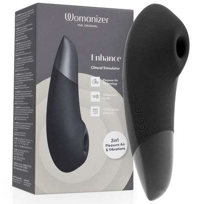 WOMANIZER - ENHANCE CLITORIAL STIMULATOR BLACK - My naughty haven #